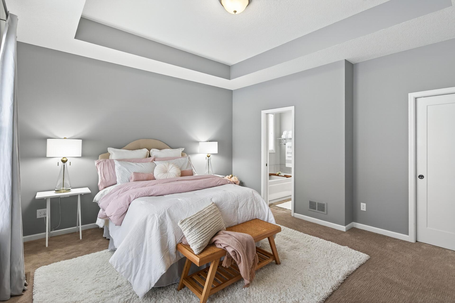 Beautiful Stepped Tray Ceiling