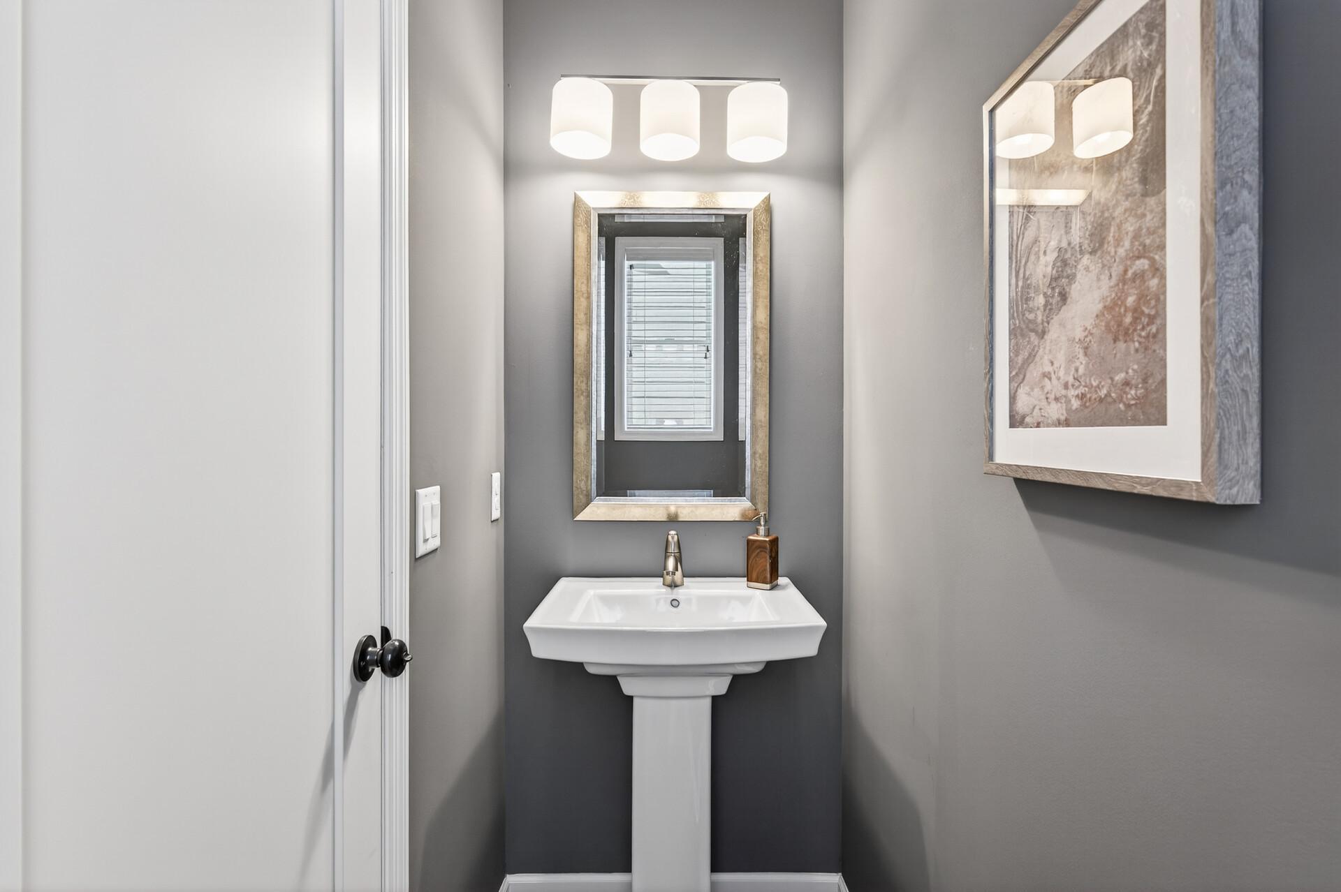 Half Bath on the main level