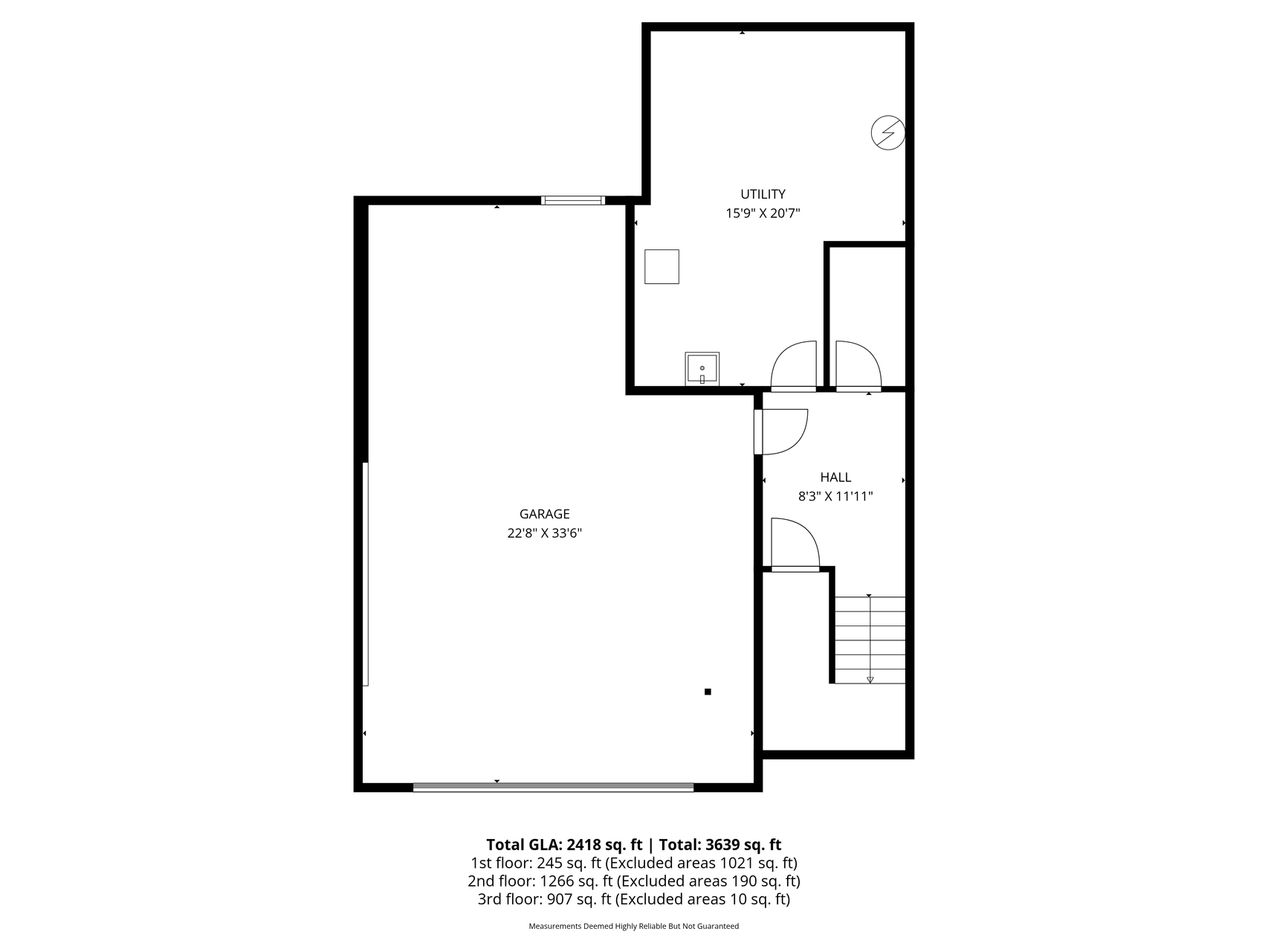 Lower level floor plan