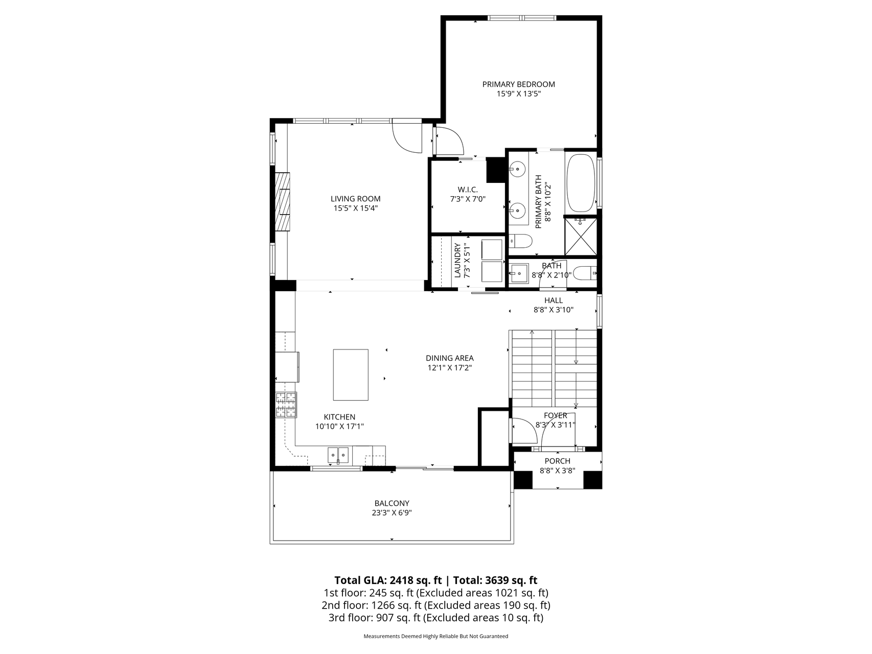 Main level floor plan