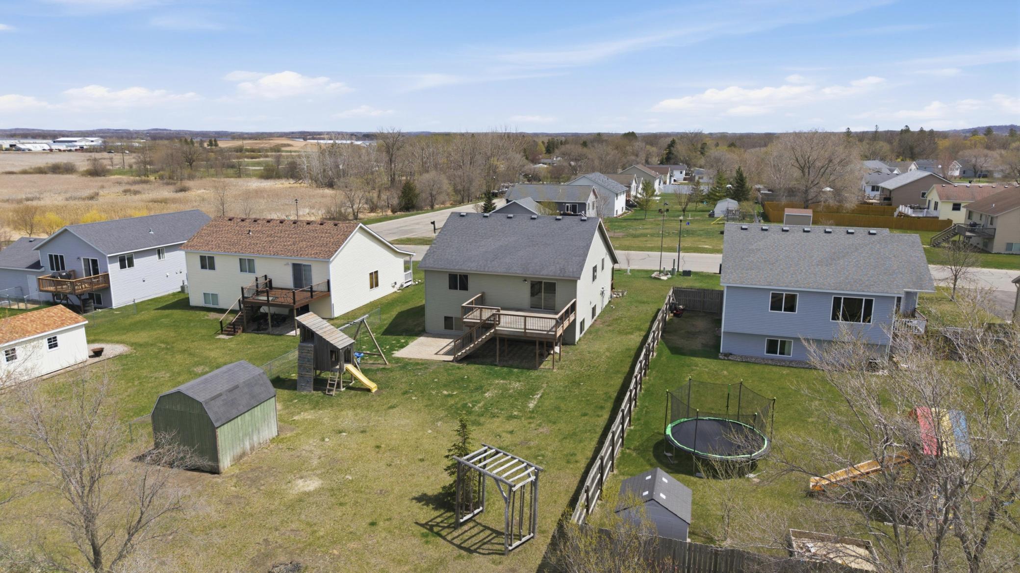 Large back yard