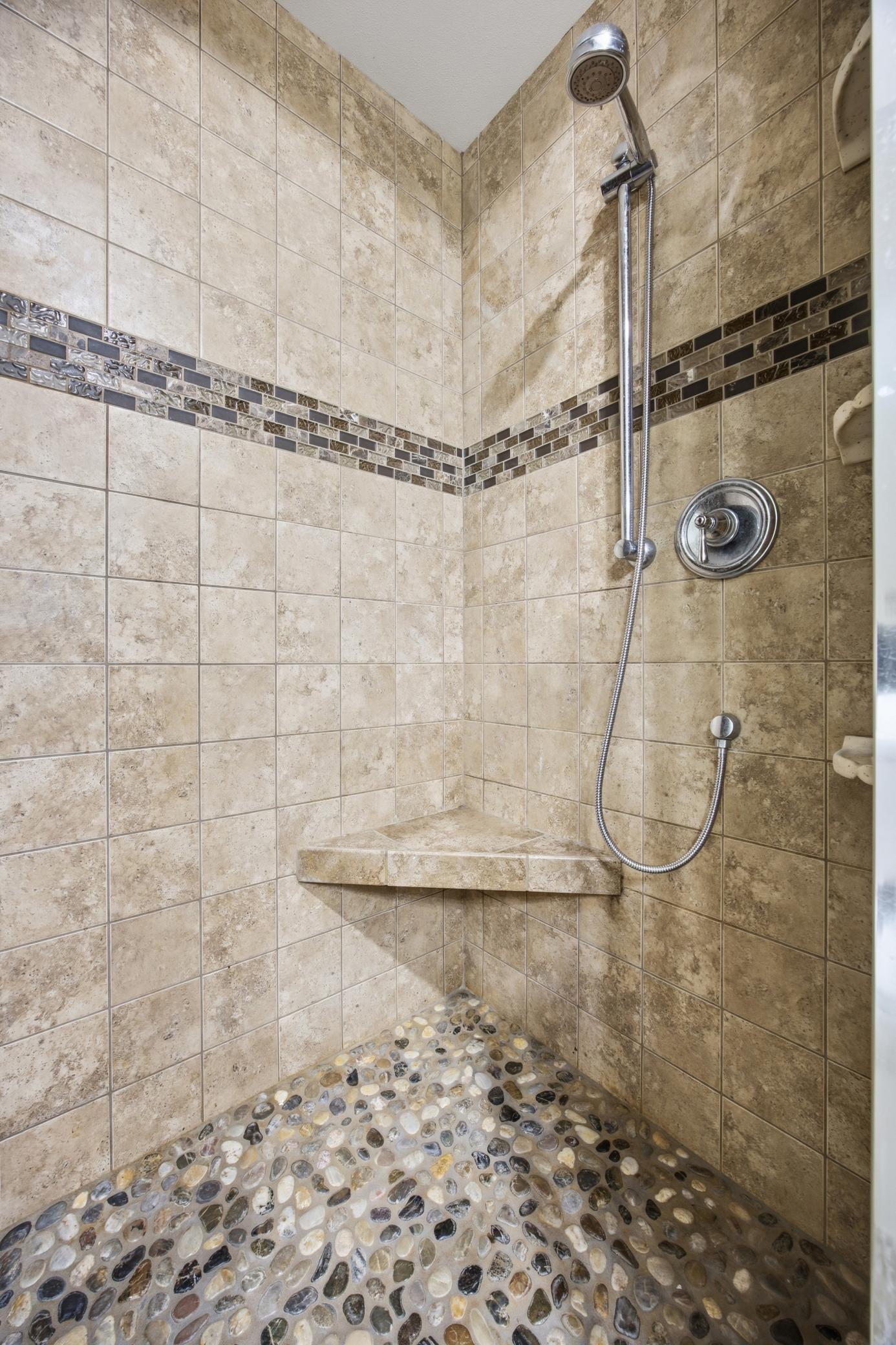 Walk-in Tile Shower - Lower Level