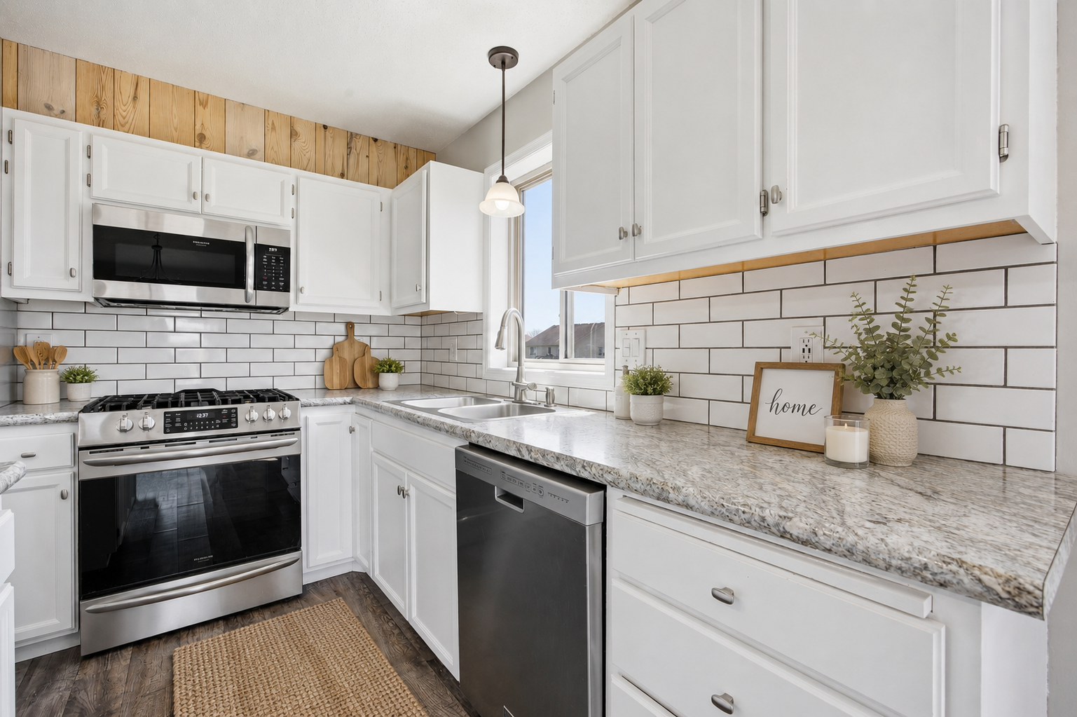 Digitally Staged Kitchen