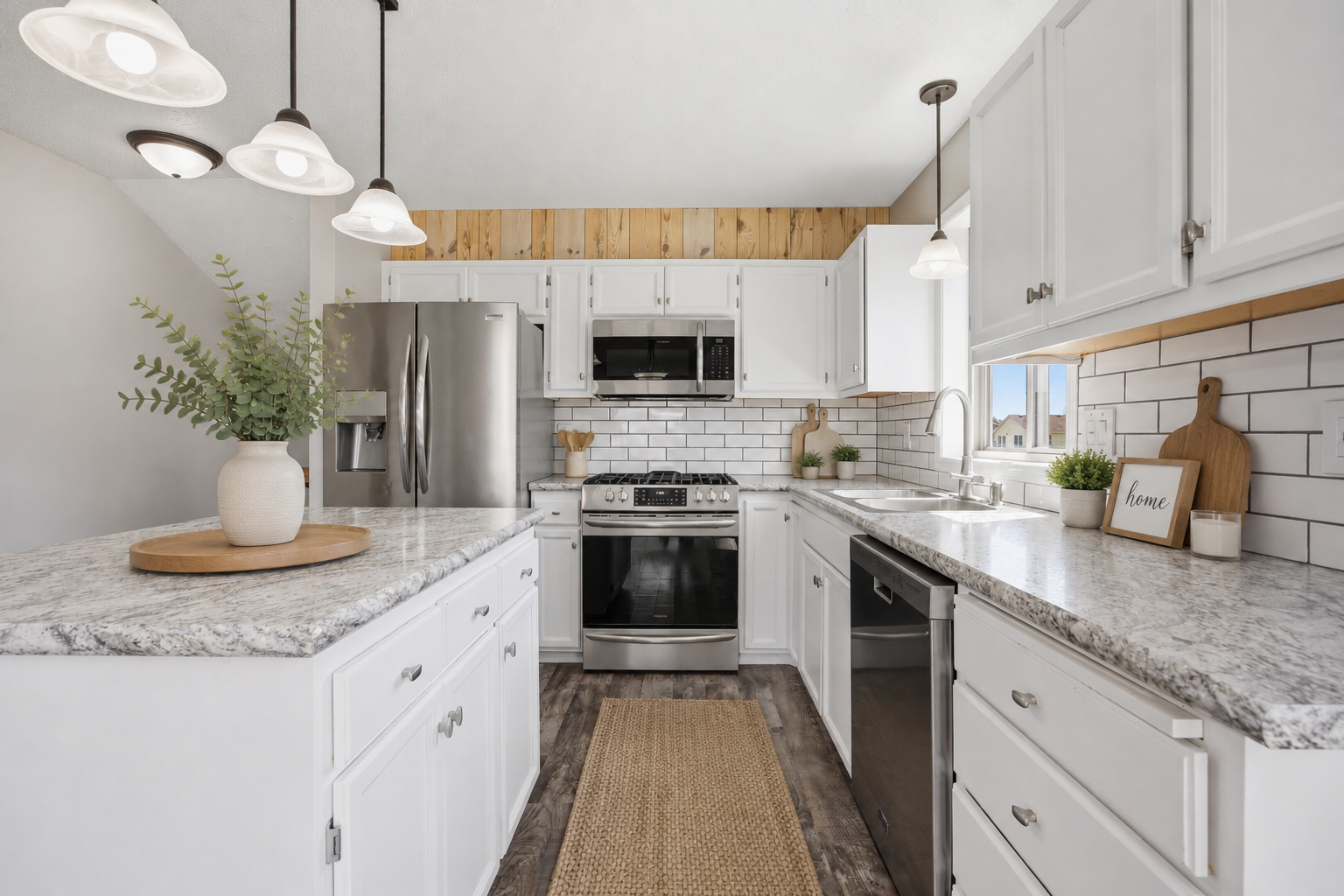 Digitally Staged Kitchen