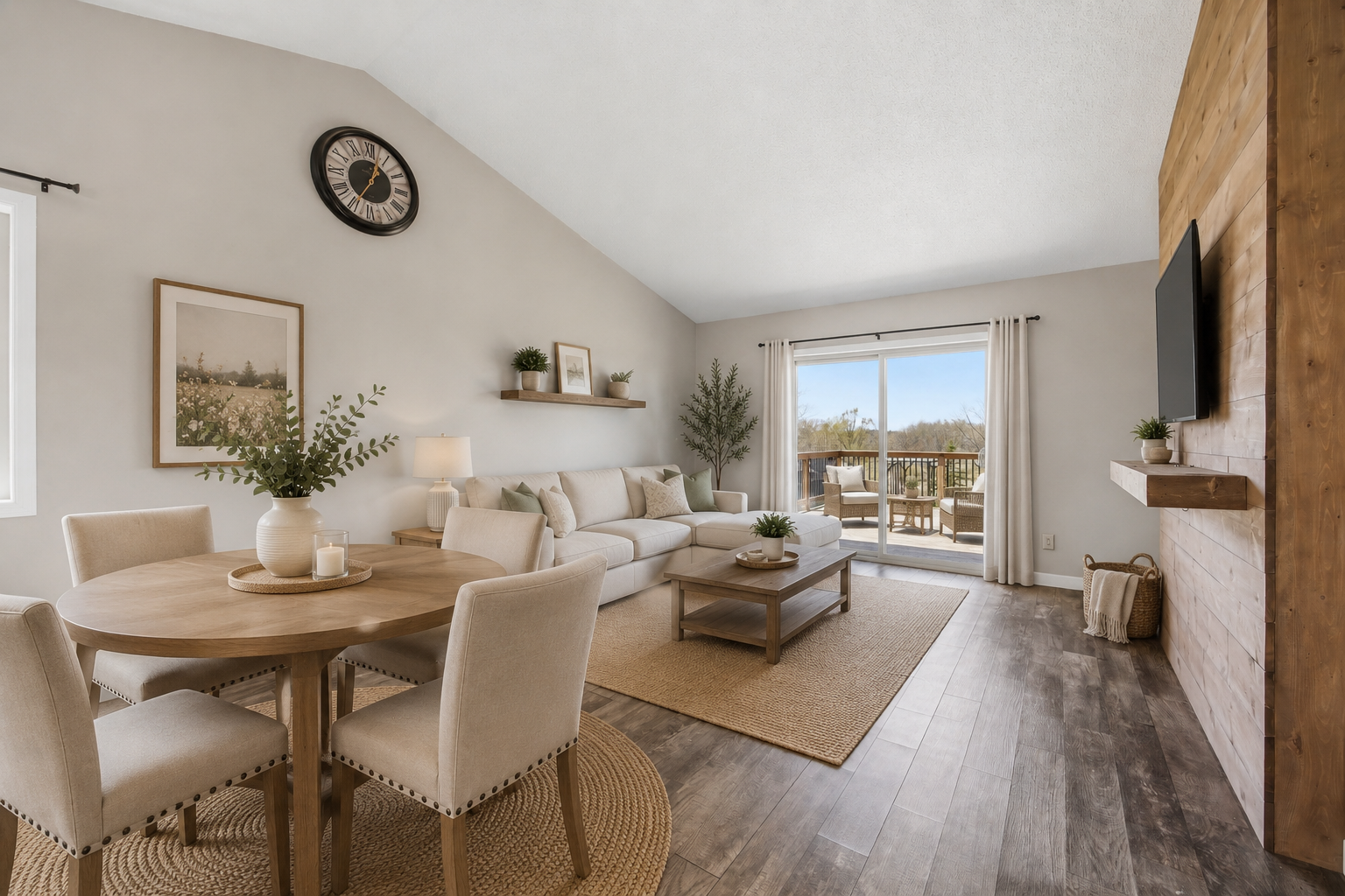 Digitally Staged Great Room