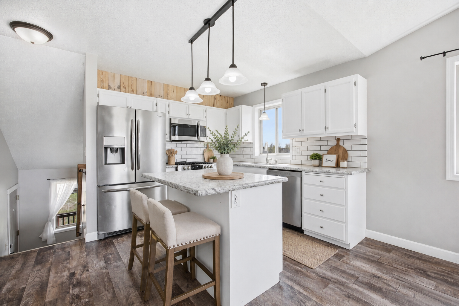 Digitally Staged Kitchen