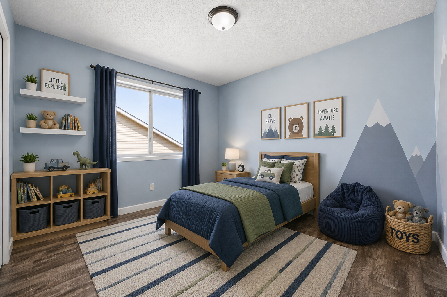 Digitally Staged Bedroom 2