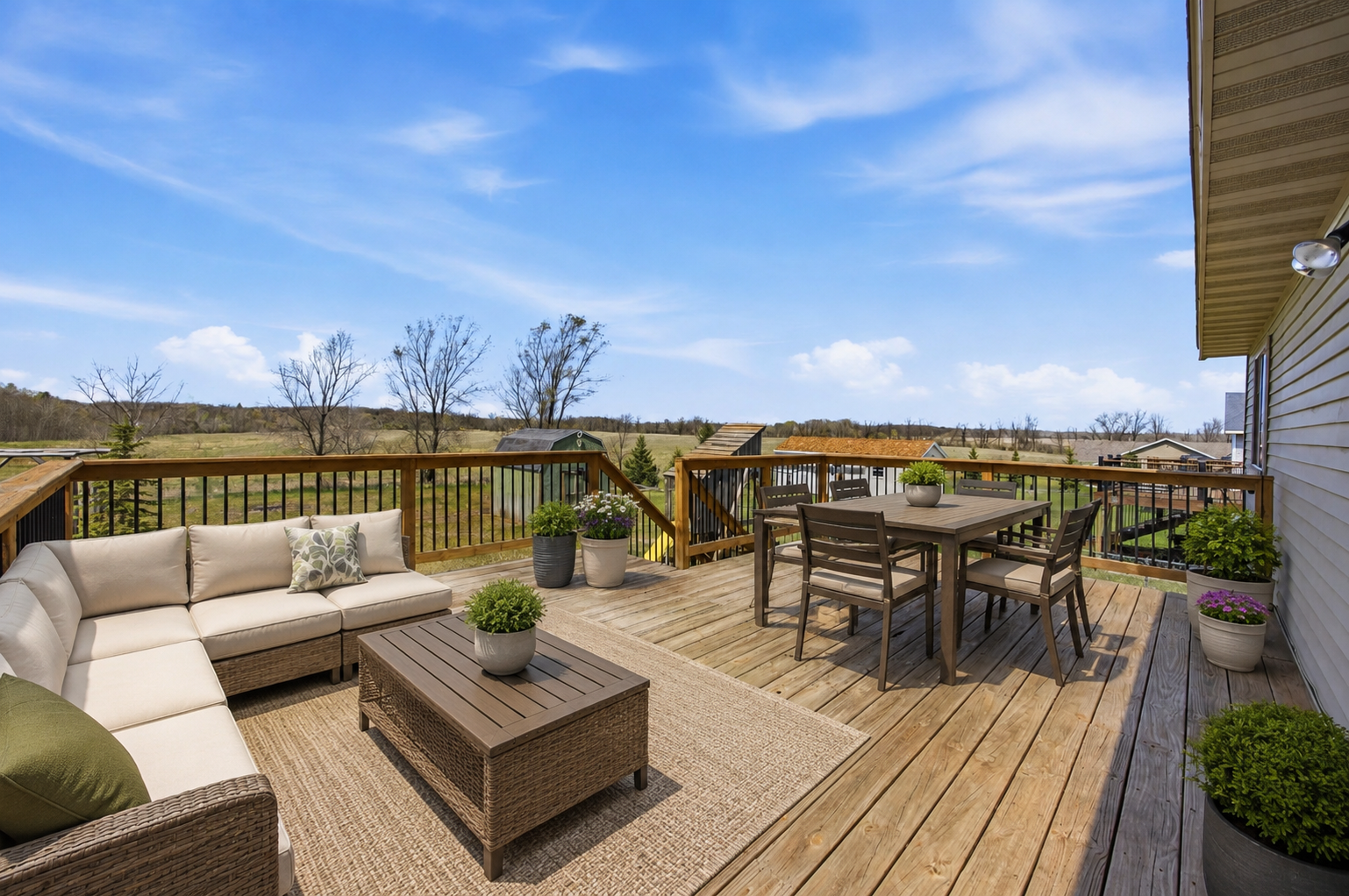 Digitally Staged Deck