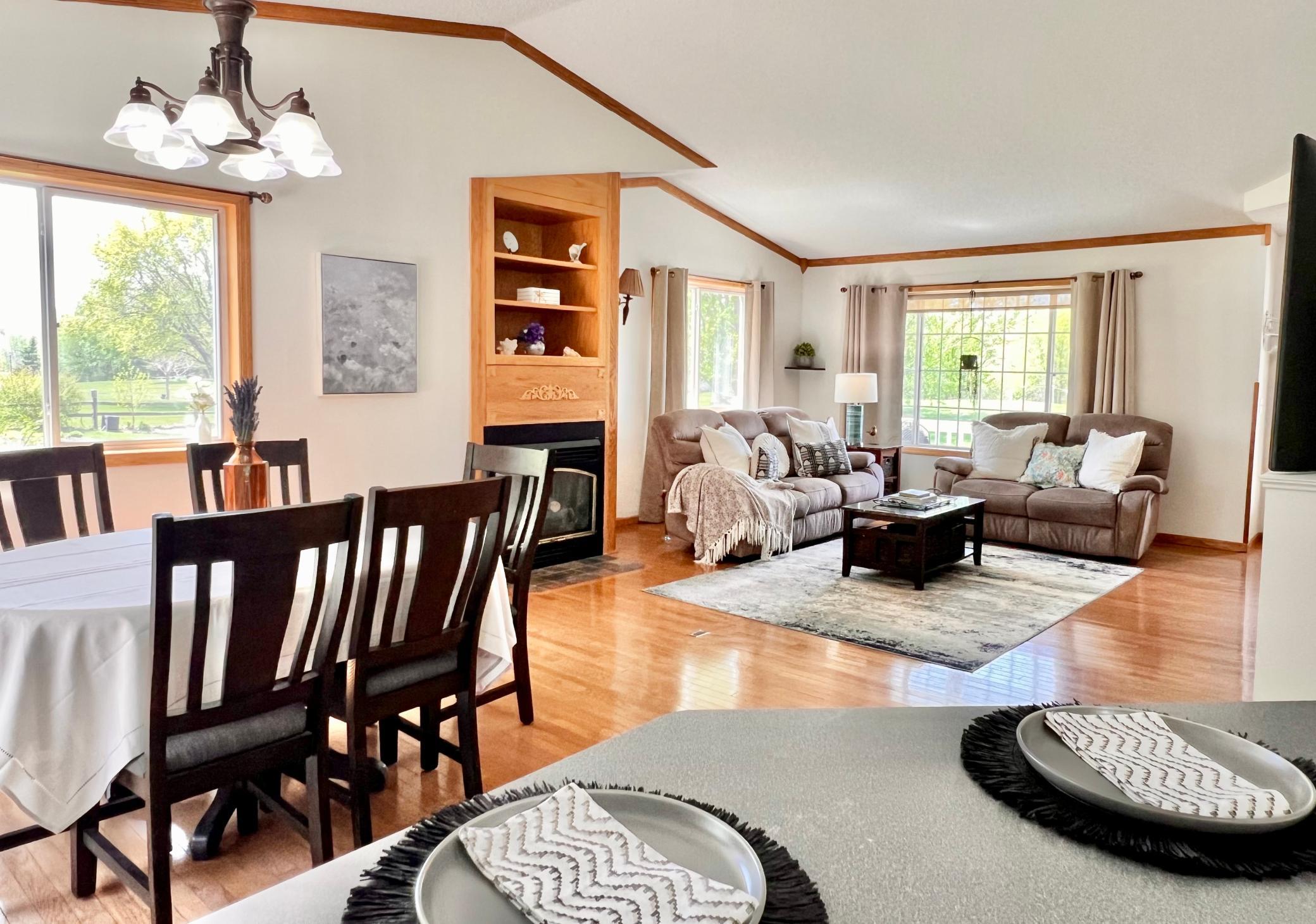 Bright South facing living spaces.