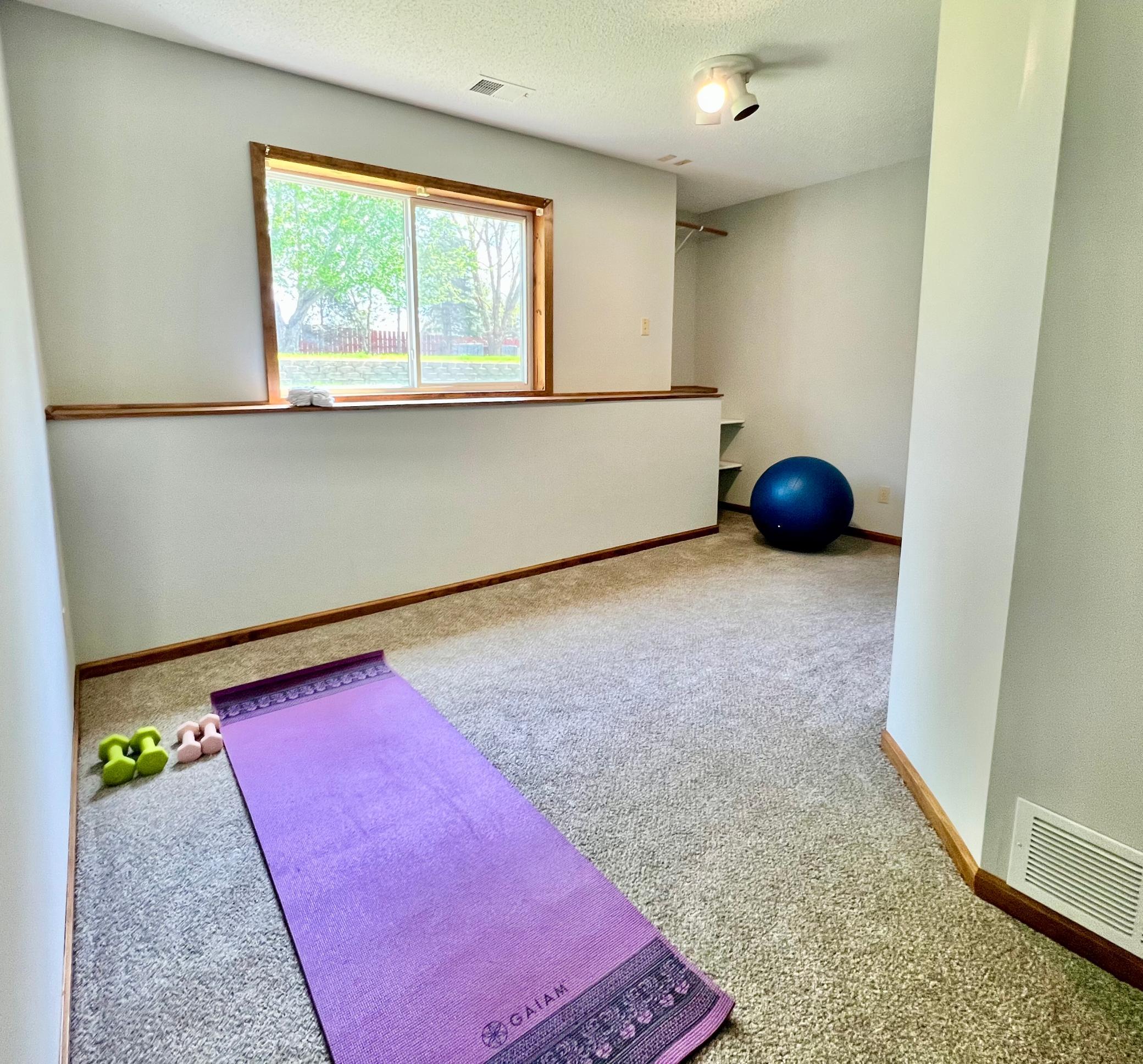 Bedroom in lower level, can also be a flex room.