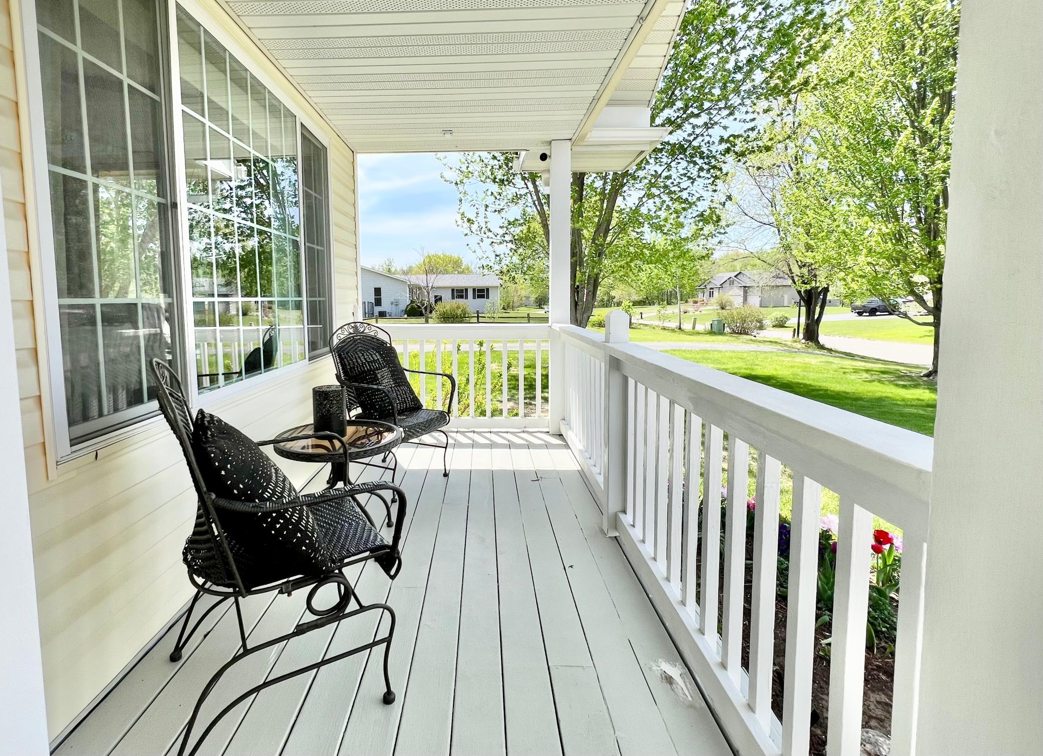 Evening sunsets and everything in between - this porch is the perfect place to slow down and feel right at home.