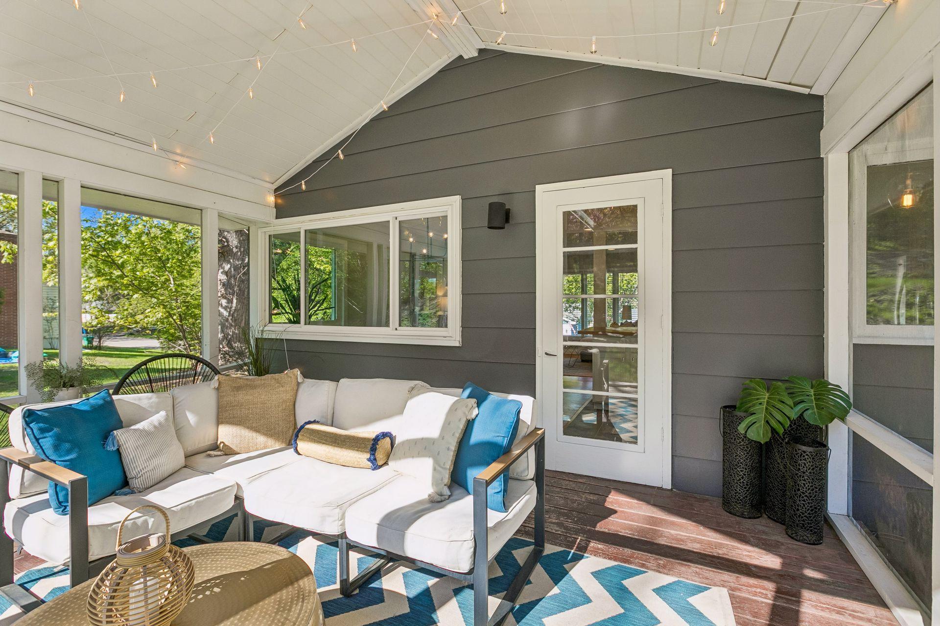 Another view of the inviting screened porch.