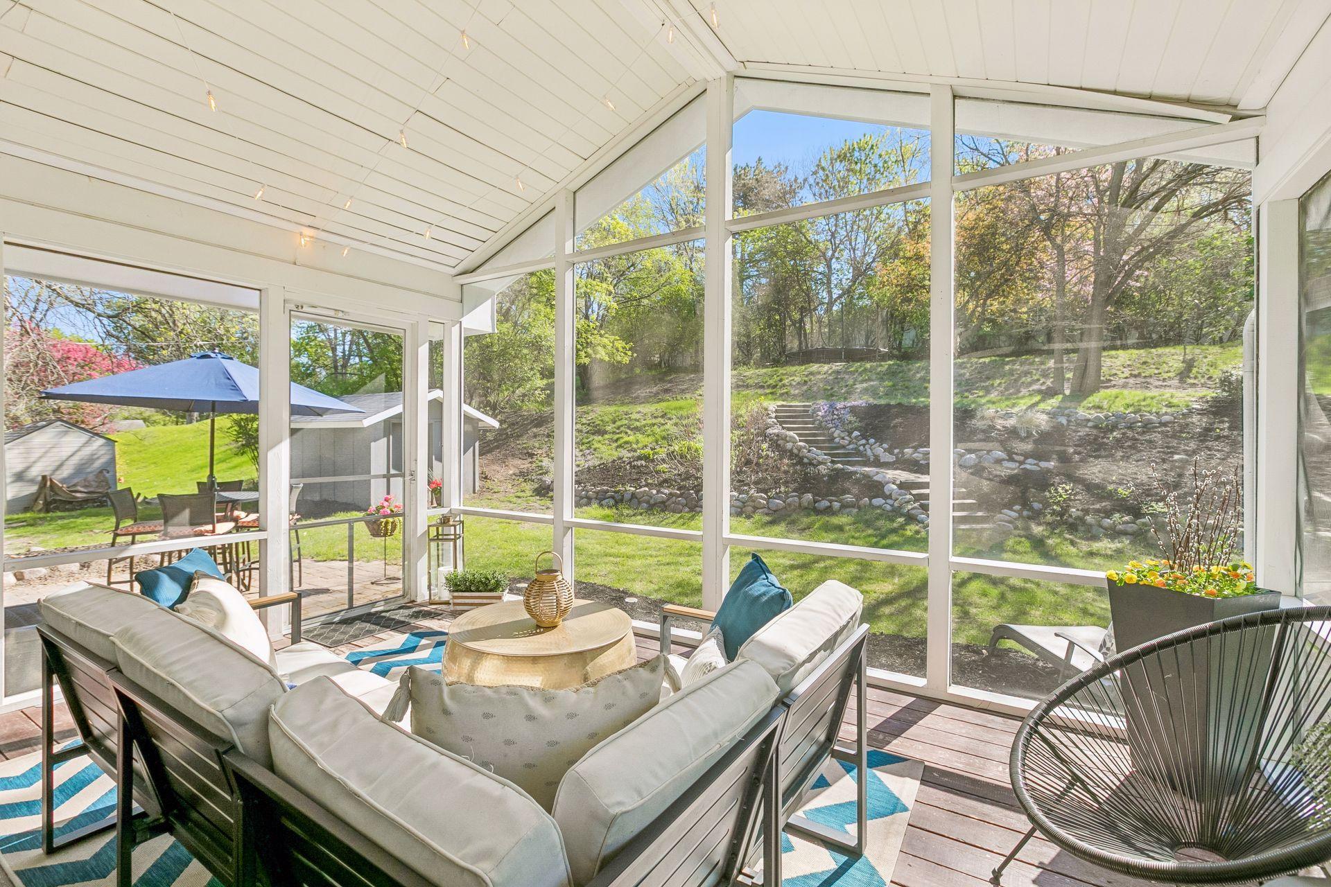WOW. You'll want to spend all your waking hours on this amazing vaulted screened porch.