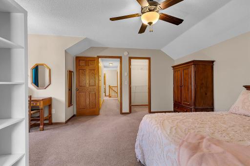 Ceiling fan enhances year-round comfort and energy efficiency.