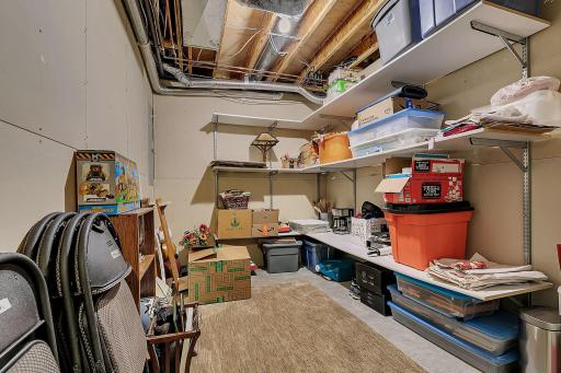 Enjoy clutter free living with a large storage room.