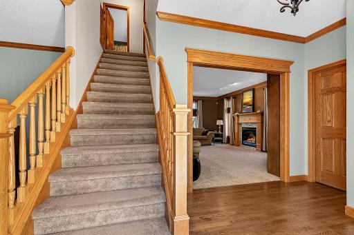 Dramatic ceiling height adds elegance and architectural appeal.
