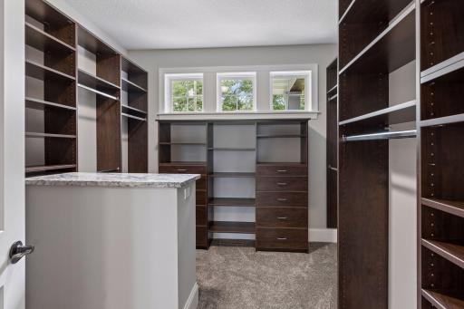 walk-in primary closet