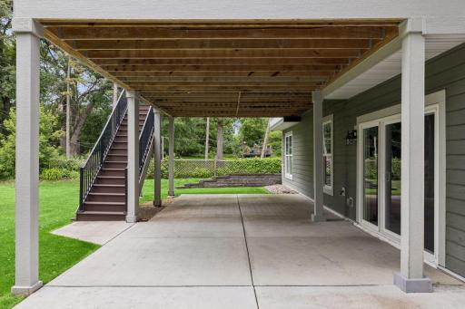 Patio under deck