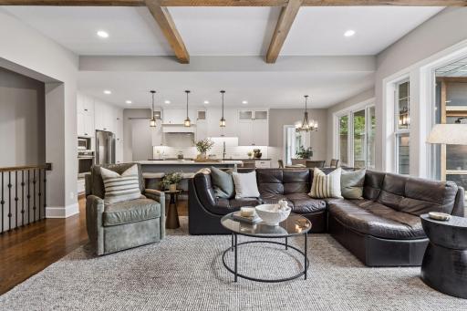 Open floor plan-living/kitchen area