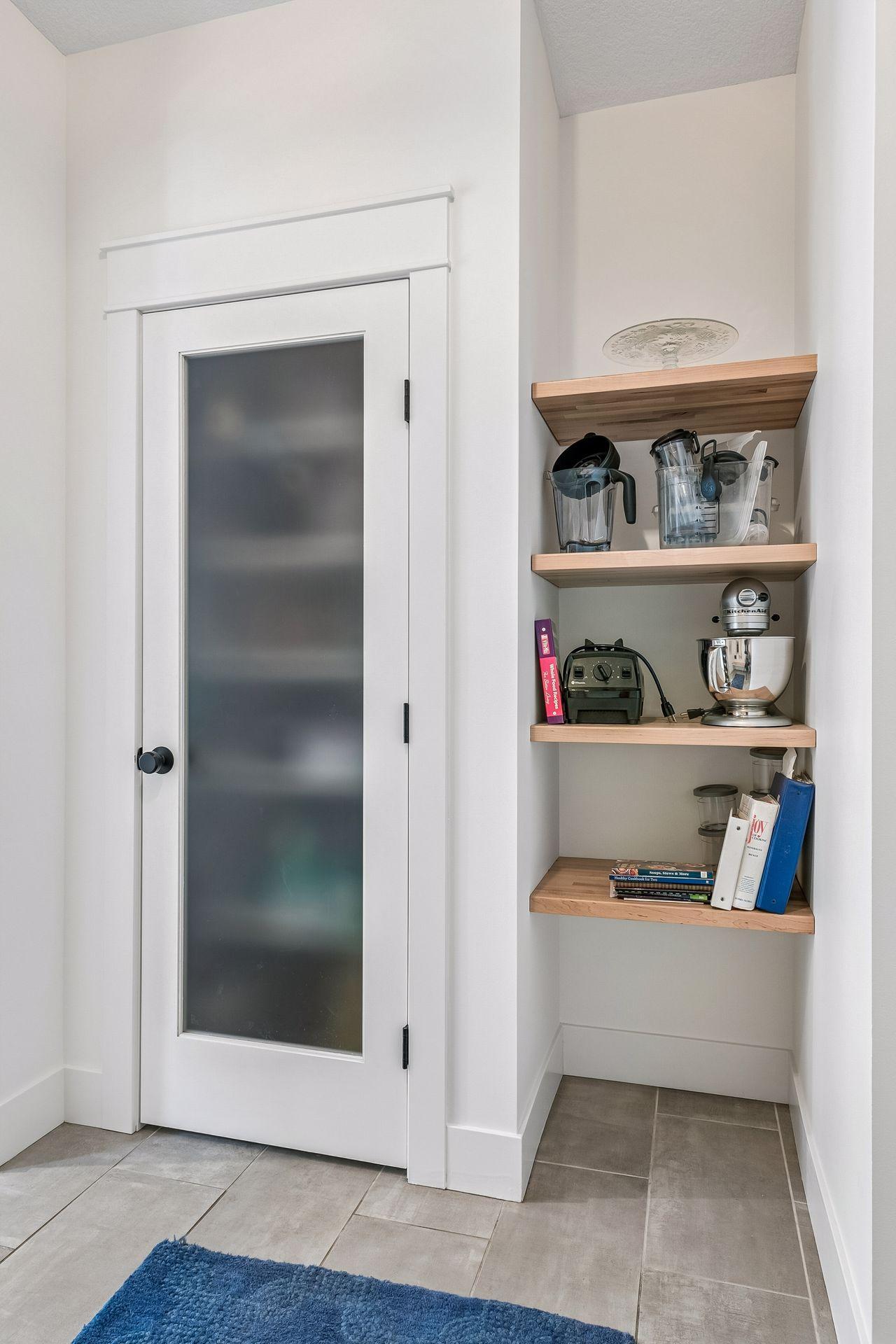 Pantry and extra storage in mud room