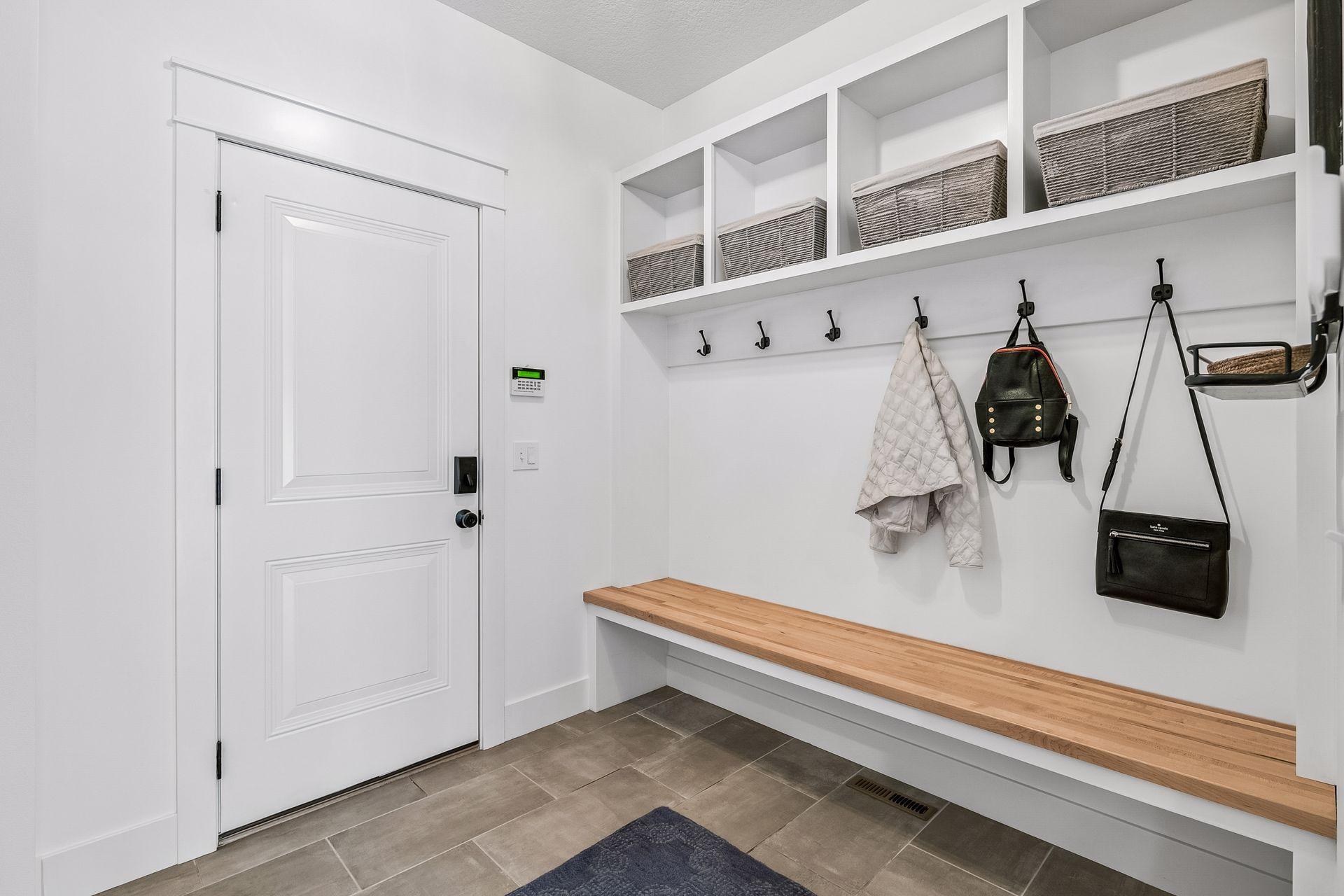 Convenient mud room