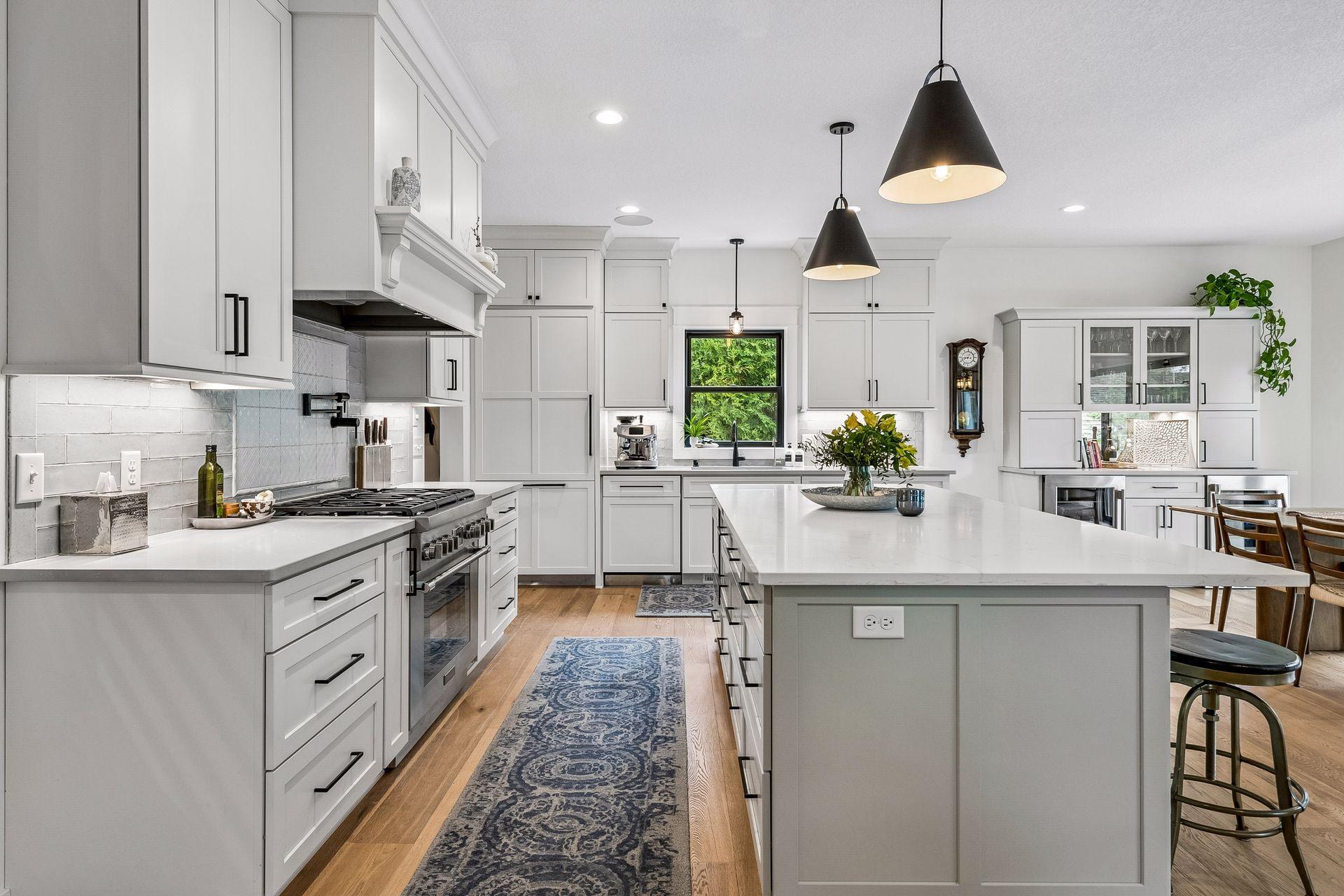 Ample storage and counter space