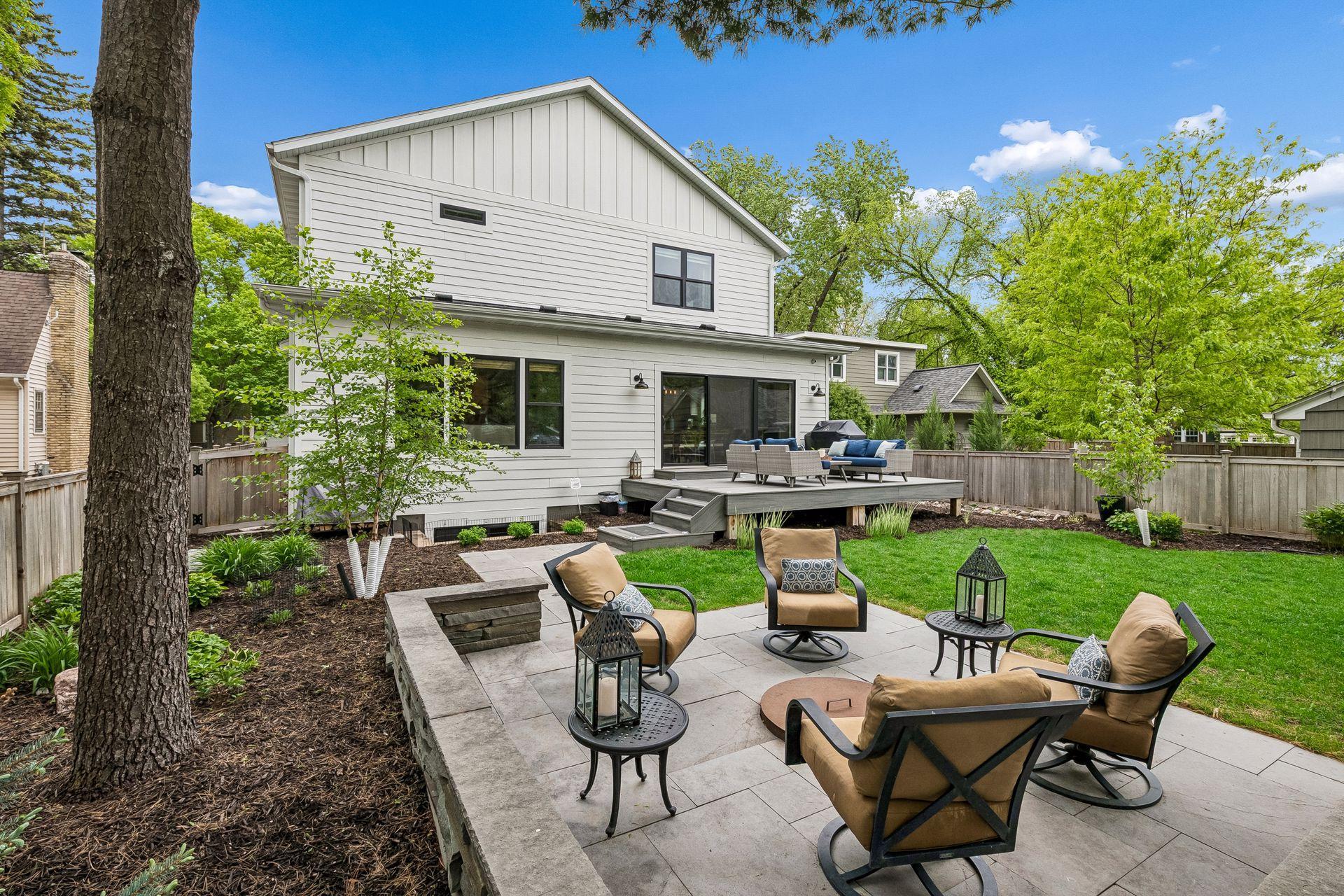 Private and fully fenced backyard for relaxing or play