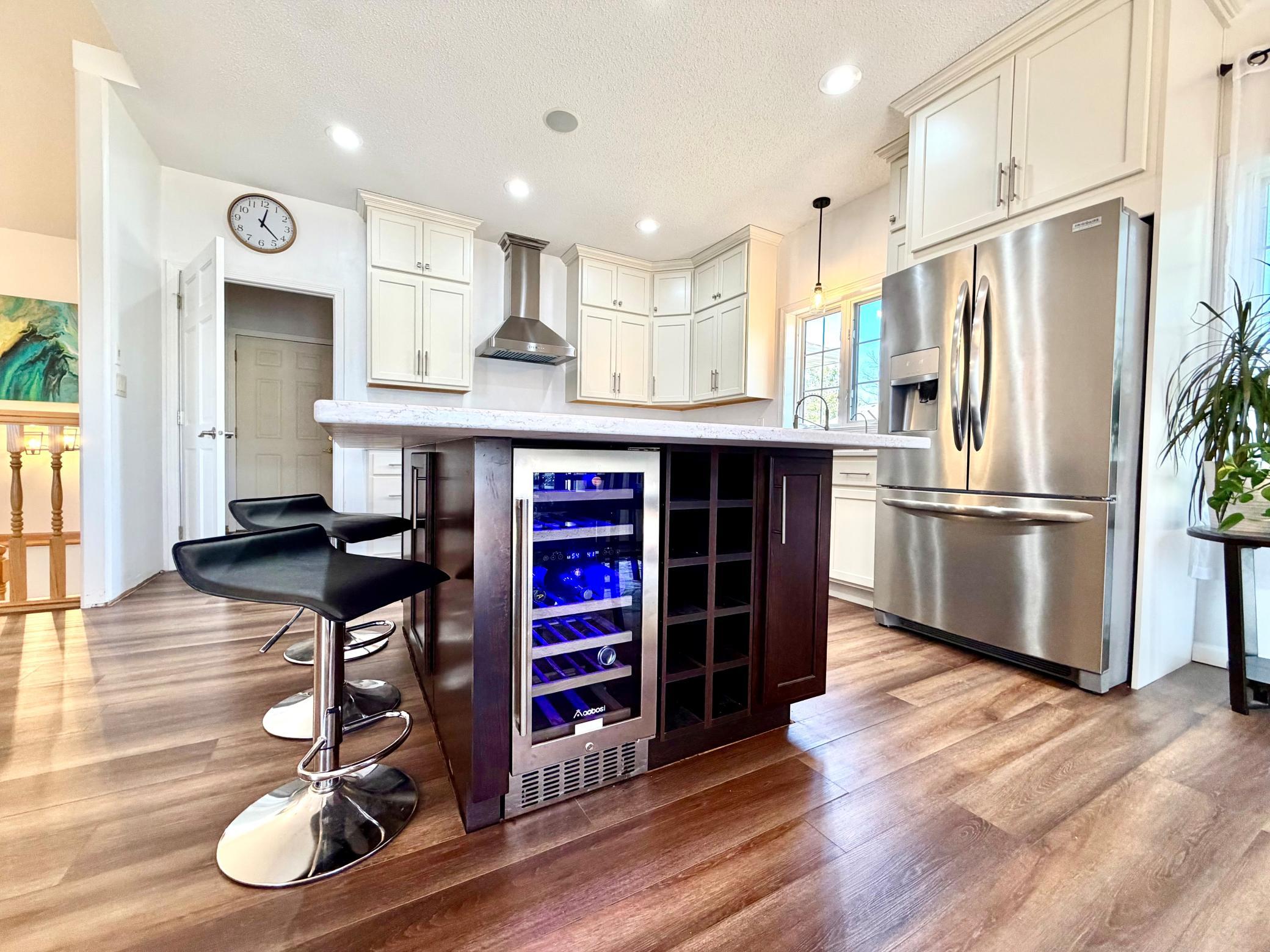 Wine cooler in the kitchen.jpg