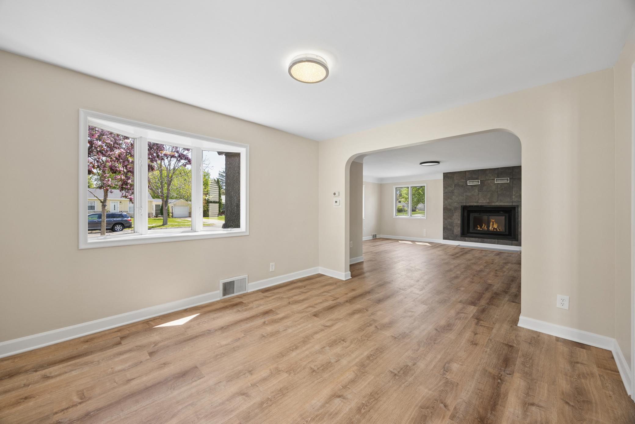 View from dining to living room