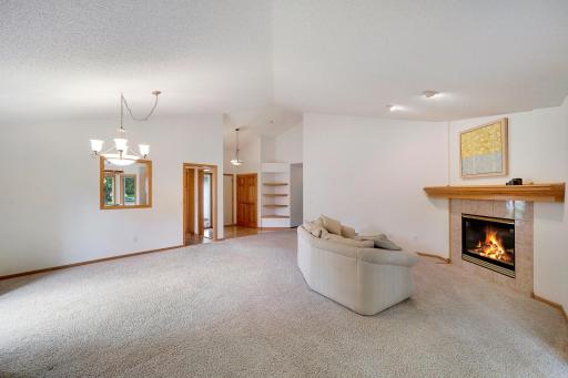 Welcom guests at the foyer and enter this spacious living area.