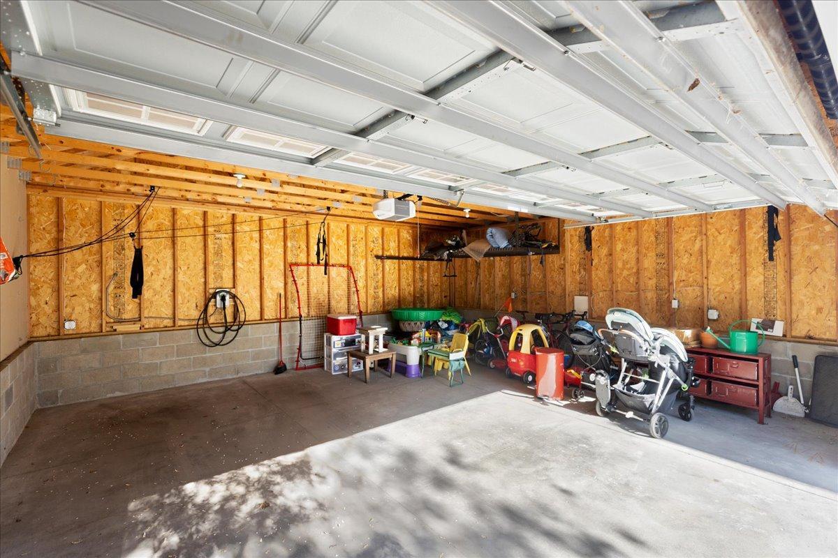 spacious garage