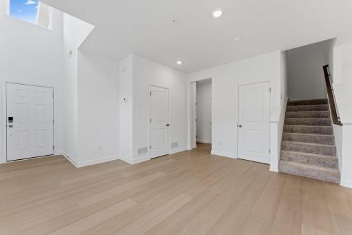 The open concept floorplan allows for ease of access to all main level living spaces