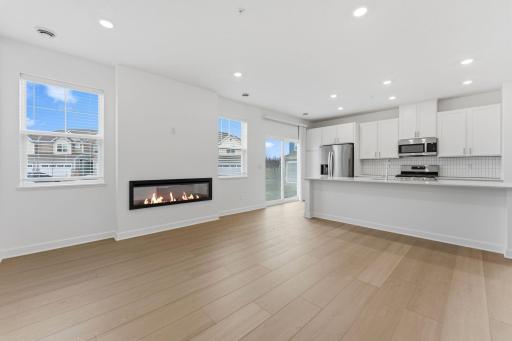 Residents can venture to the kitchen for quick snacks and drinks during movie marathons