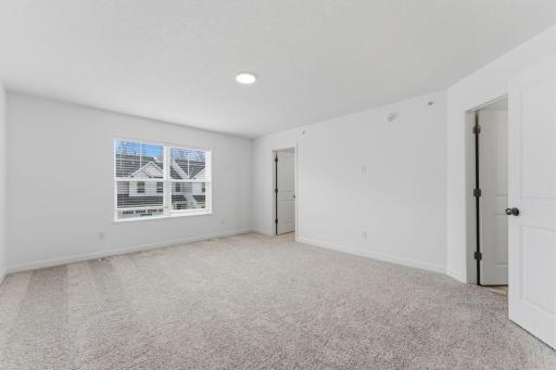 Perfect for rejuvenation and restoration, the ownerâs suite boasts the largest bedroom in the home to provide restful nights, complete with an attached full-sized bathroom and large walk-in closet.