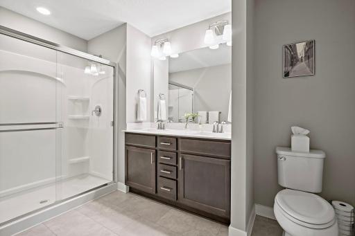 Primary 3/4 bath - 18364 Glasswort Dr, Lakeville, MN