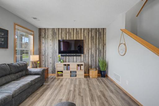 Living room with thoughtful architctual touches