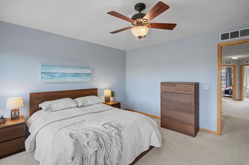 1 of 3 spacious bedrooms on the upper level