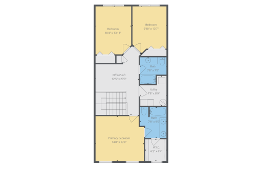 Upper level boost 3 spacious bedrooms, a designated laundry room, loft, and 2 full bathrooms