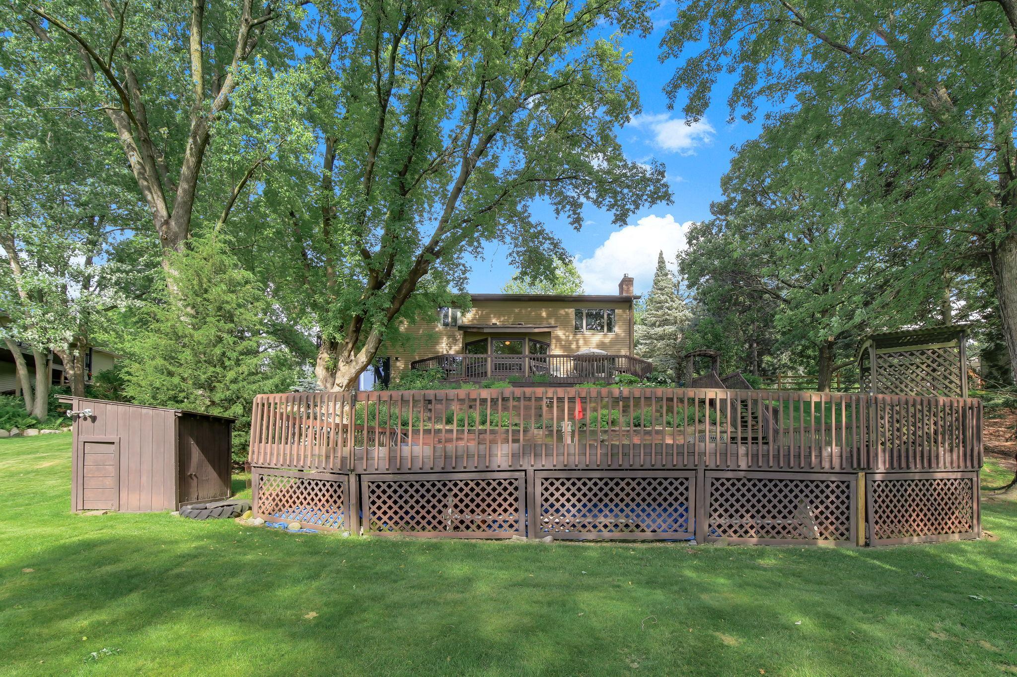 Full backyard 1.2 acre view