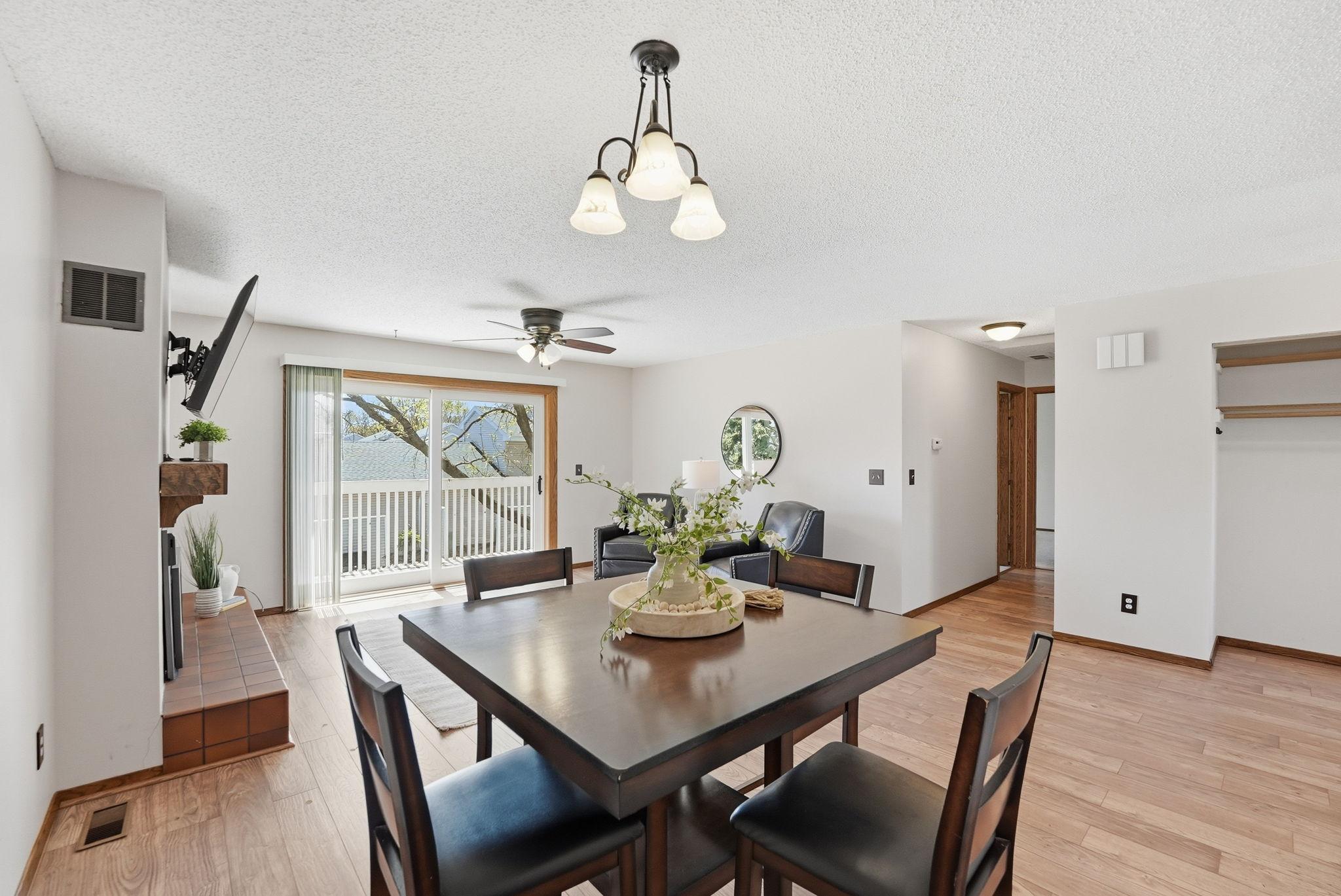 Dining area for intimate meals.