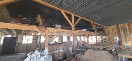 Loft in large pole barn