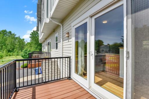 The perfect place to soak in some sunshine on the maintenance free deck!