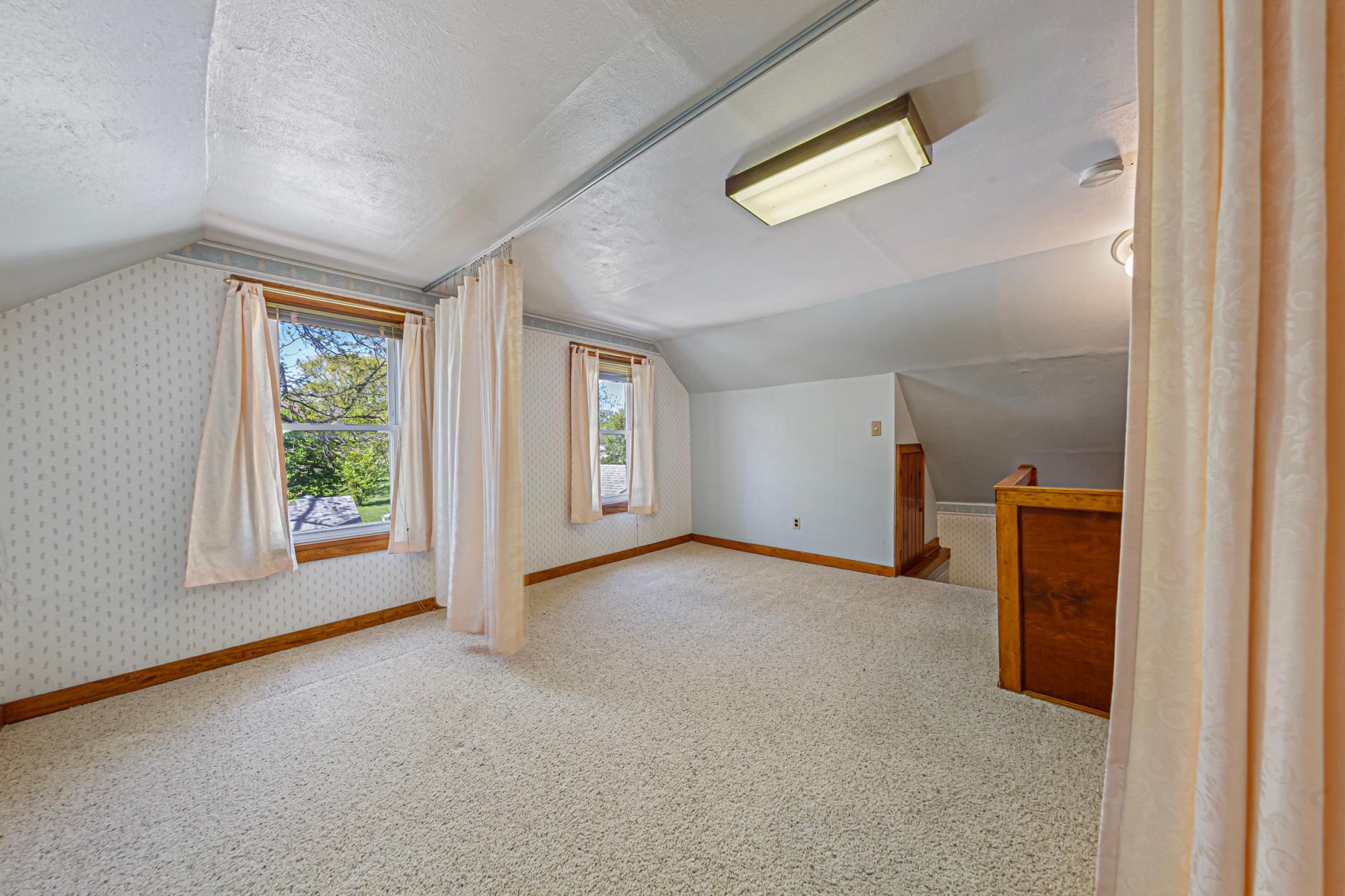 Upper level loft area