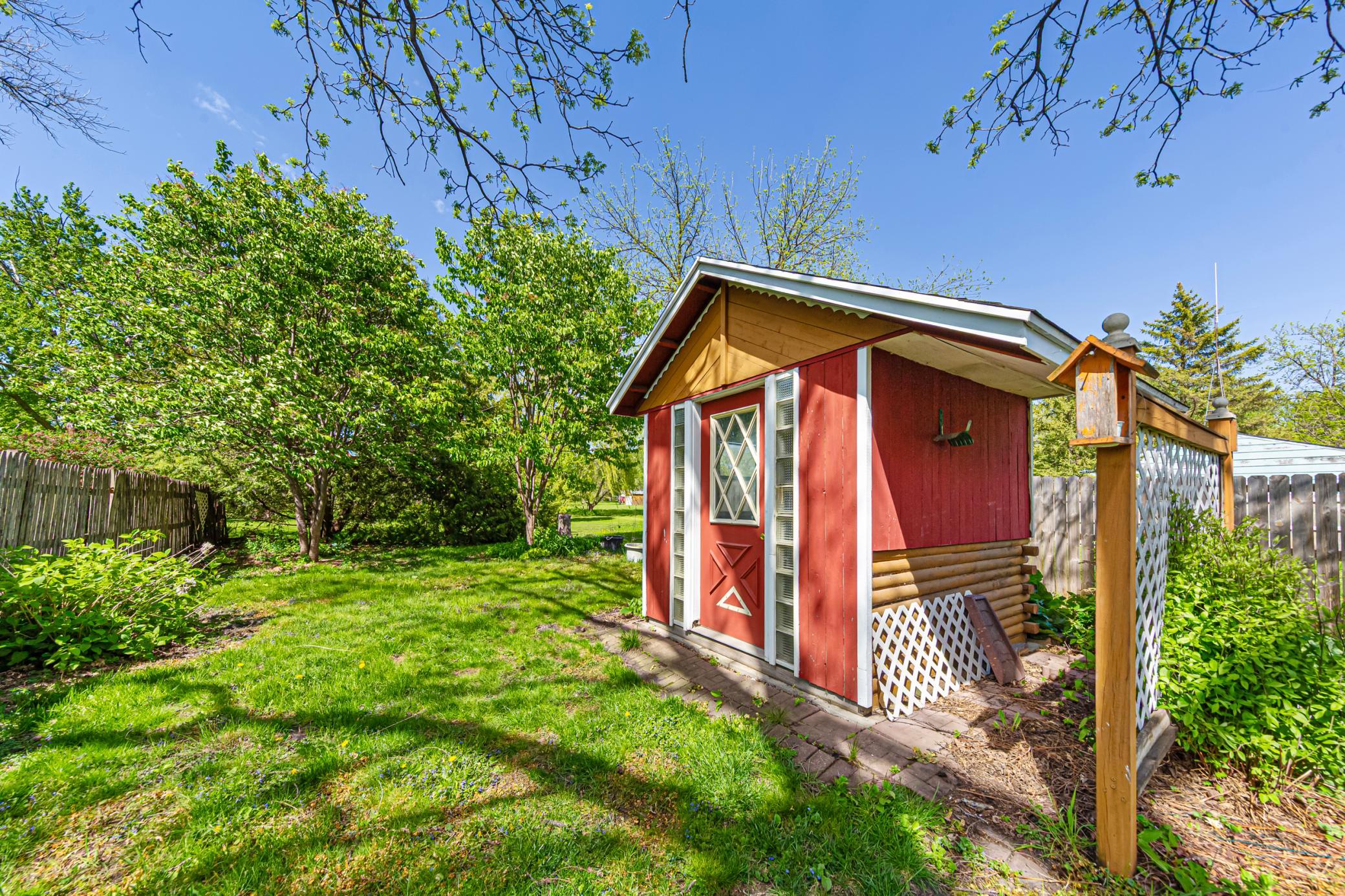 Storage shed back yard