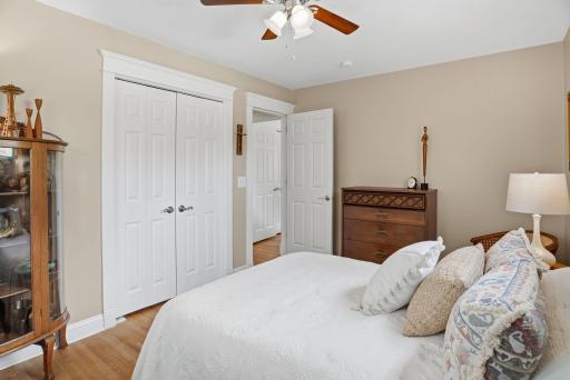 Large 2nd bedroom on this level with stunning woodwork and original hardwood floors.