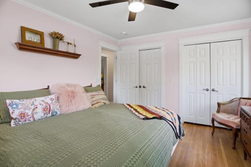 The Primary bedroom also features a generous closet.