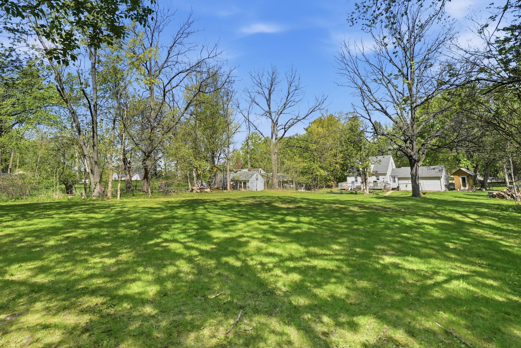 Spacious backyard