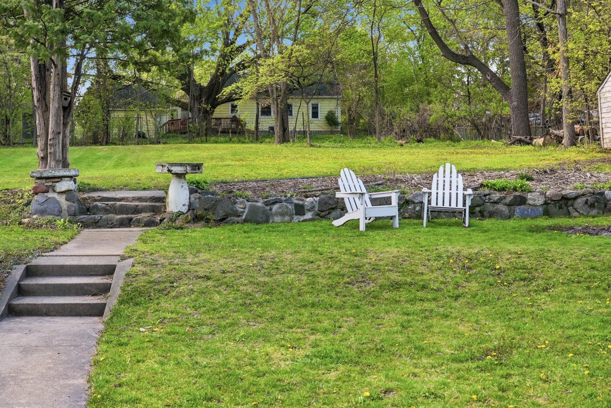 Large lower backyard for activities or relaxing