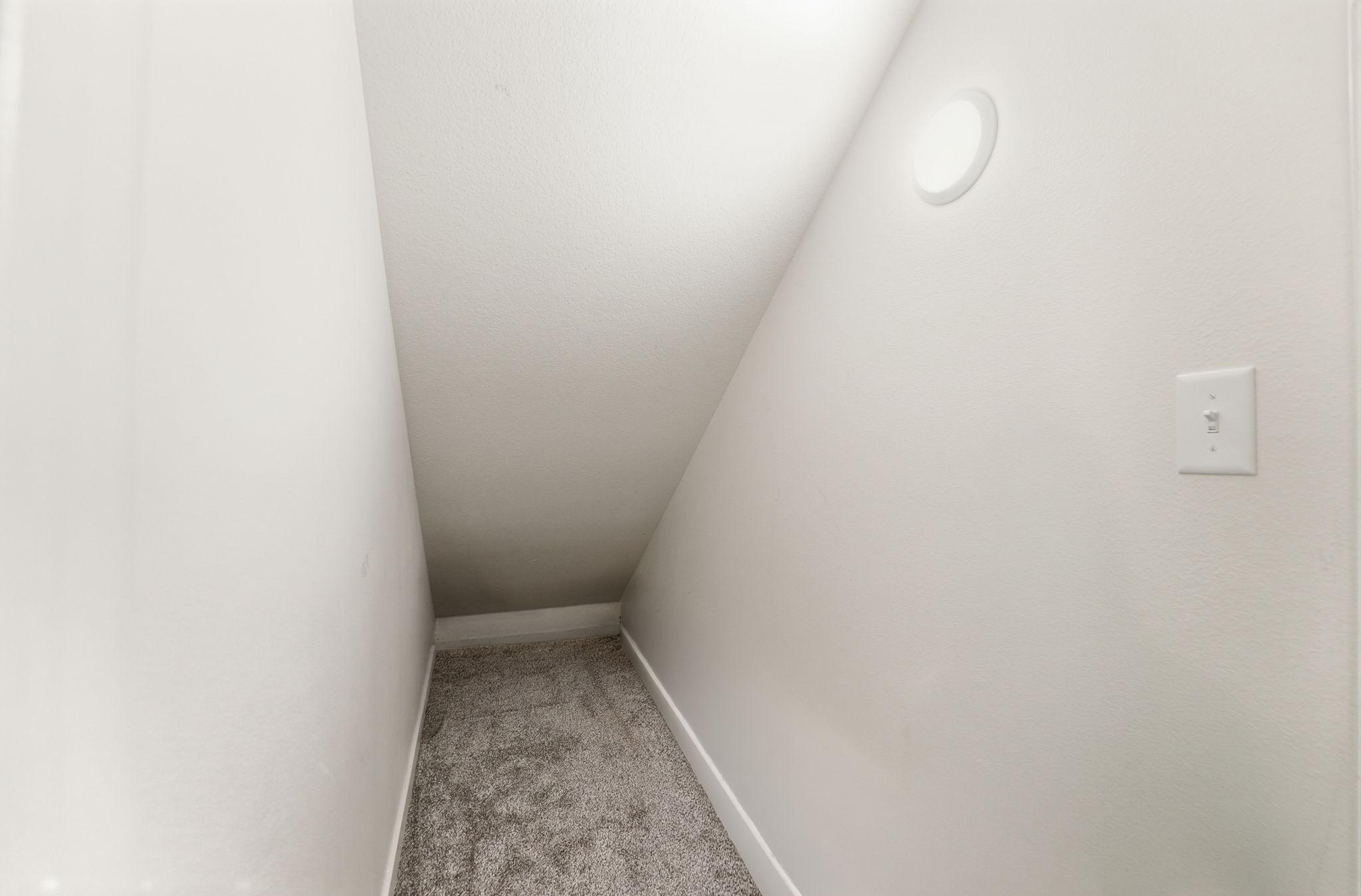 Clutter free living with extra storage space.