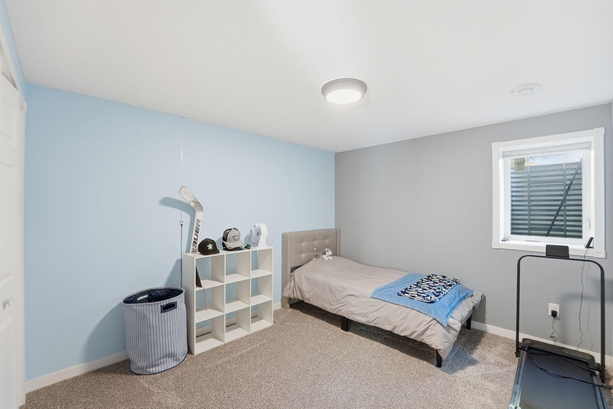 Lower level bedroom ready for your personal touch.